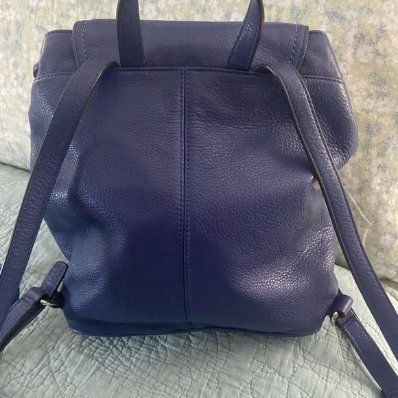 Coach leather backpack in French Blue Park - Picture 2 of 7